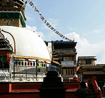 Picture of stupa and its surrounding